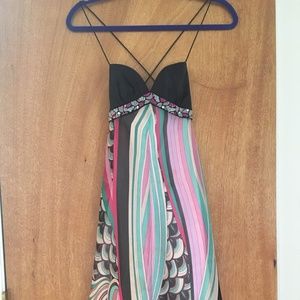 Colorful Dave & Johnny by Laura Ryner Gown